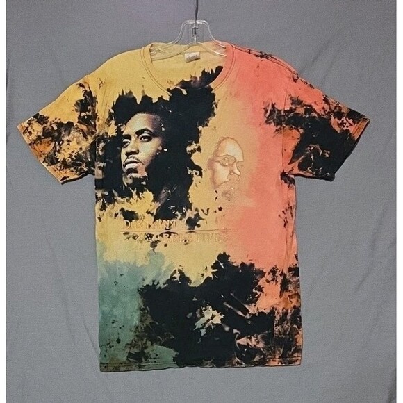 Fruit of the Loom Other - Nas Distant Relatives T Shirt Custom Bleach Tie Dyed Distressed Rap Streetwear S
